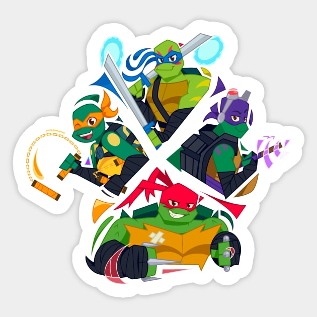 Very Shaped Turtle Teens Sticker by Imaplatypus